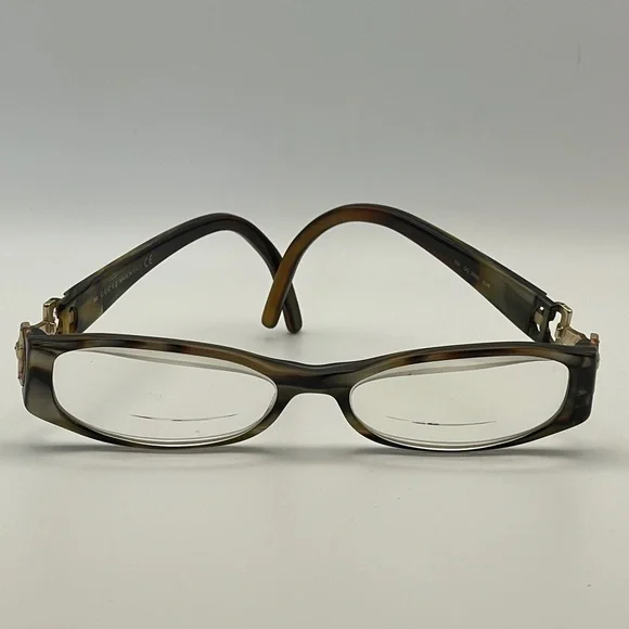 Vintage Gucci GG 3009 SVF Tortoise Horsebit Eyeglass Frames Made in Italy Authen - Picture 6 of 13